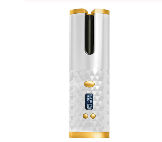Rosavie Cordless Automatic Hair Curler – Wireless Rotating Curling Iron (USB Rechargeable)