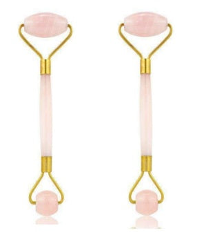 Buy Luxury Jade Roller & Gua Sha Facial Massage Set – Pink / Green / Gift Box Options 2 pink C | Beauty Device / Skincare Device – Best Online by Rosavie