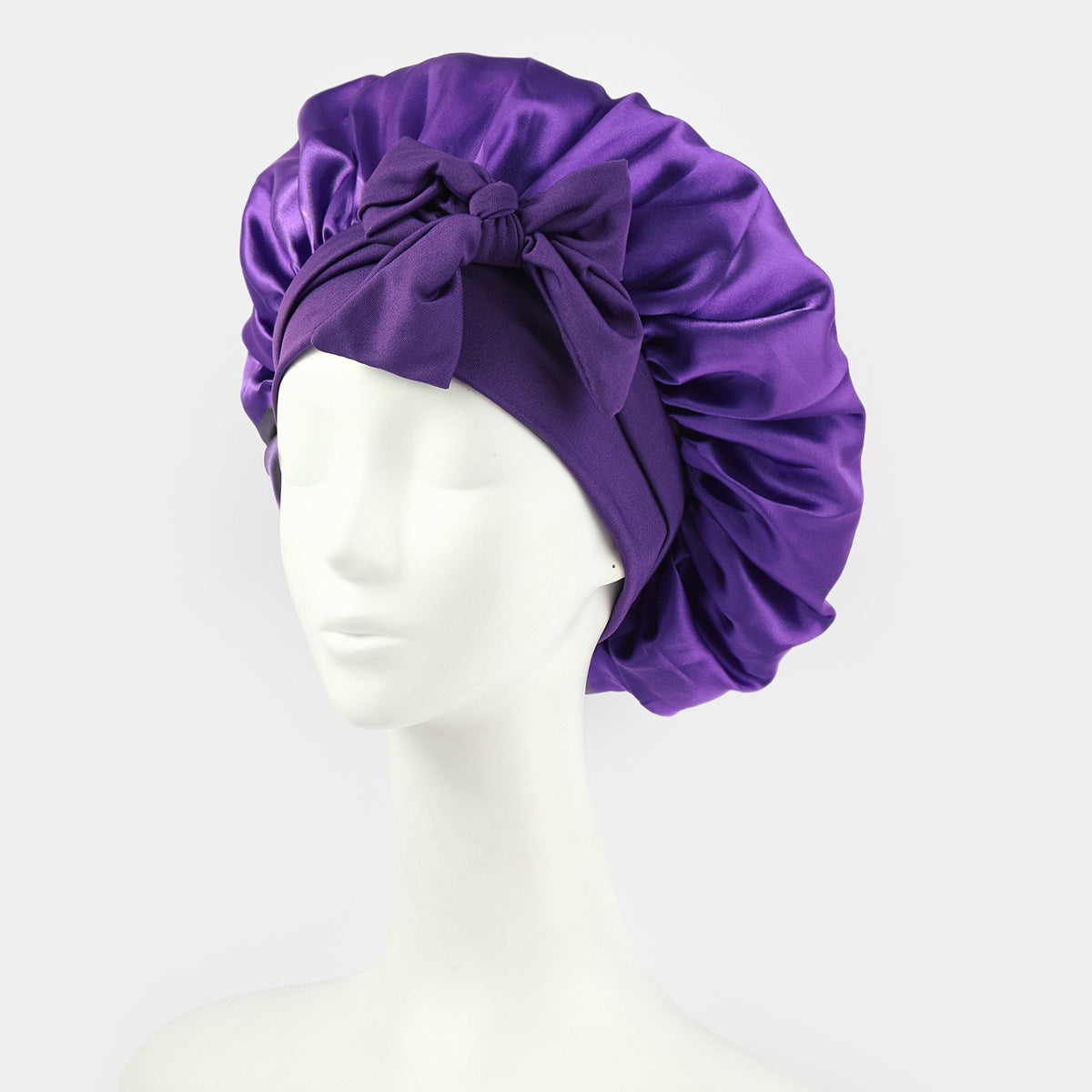 Buy Luxury Satin & Silk Bonnets with Matching Pillowcases – Hair Care & Beauty Sleep Essentials Deep purple | Beauty Device / Skincare Device – Best Online by Rosavie