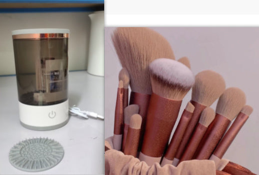 Rosavie Rosavie Electric Makeup Brush Cleaner – Portable USB Charging Device | Automatic Brush Spinner & Dryer Set3 USB
