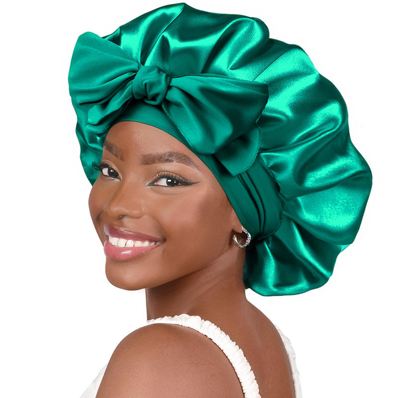 Buy Luxury Satin & Silk Bonnets with Matching Pillowcases – Hair Care & Beauty Sleep Essentials Green | Beauty Device / Skincare Device – Best Online by Rosavie