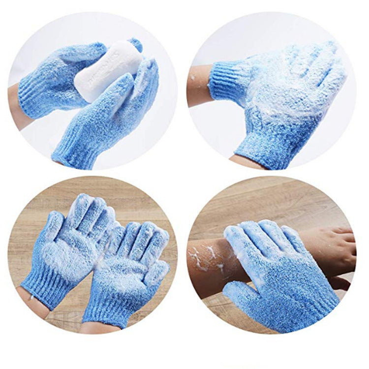 Rosavie Luxury Double-Sided Exfoliating Bath Gloves – Deep Clean & Smooth Skin