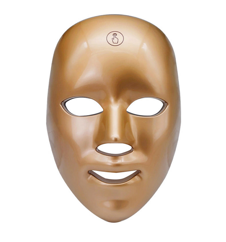 Rosavie DermaLux™ Pro LED Face Mask (7 Colors, Anti-Ageing & Acne Care) Gold