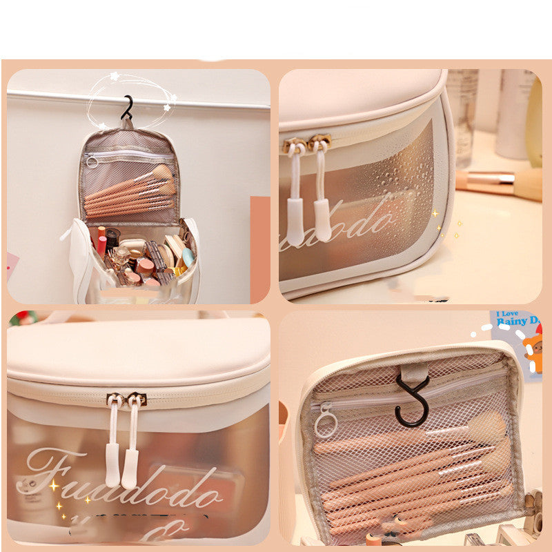 Rosavie Waterproof Cosmetic Storage Bag – Multi-Function Travel Makeup Organizer, Large Capacity, Portable & Durable