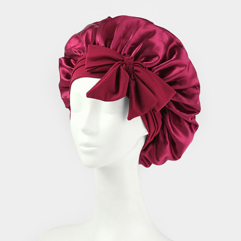 Buy Luxury Satin & Silk Bonnets with Matching Pillowcases – Hair Care & Beauty Sleep Essentials Claret | Beauty Device / Skincare Device – Best Online by Rosavie