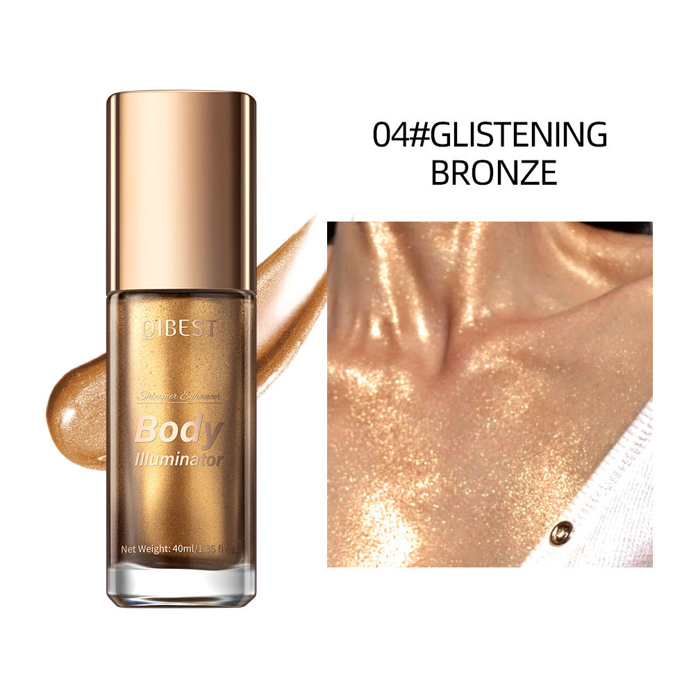 Rosavie Luxury Body Shimmer Oil – Hydrating Glow Highlighter & Eye Brightener with Vitamin E Style 4