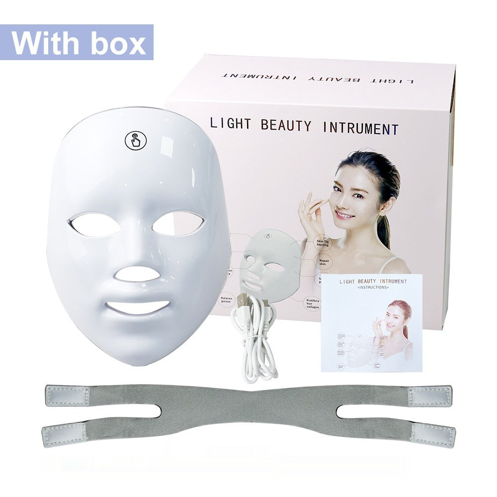 Rosavie DermaLux™ Pro LED Face Mask (7 Colors, Anti-Ageing & Acne Care) LED Beauty Mask With Box