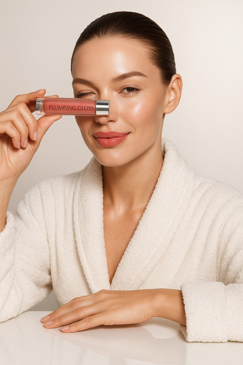 Rosavie Wet Cherry Gloss – Plumping Lip Gloss with Vitamin E | Long-Lasting Moisturizing Lip Plumper UK