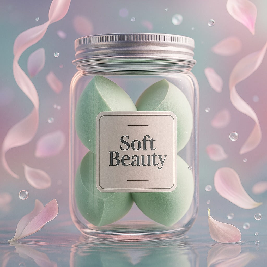 Rosavie Canned Powder Puff Beauty Sponge Set – Soft Makeup Blender Egg Box