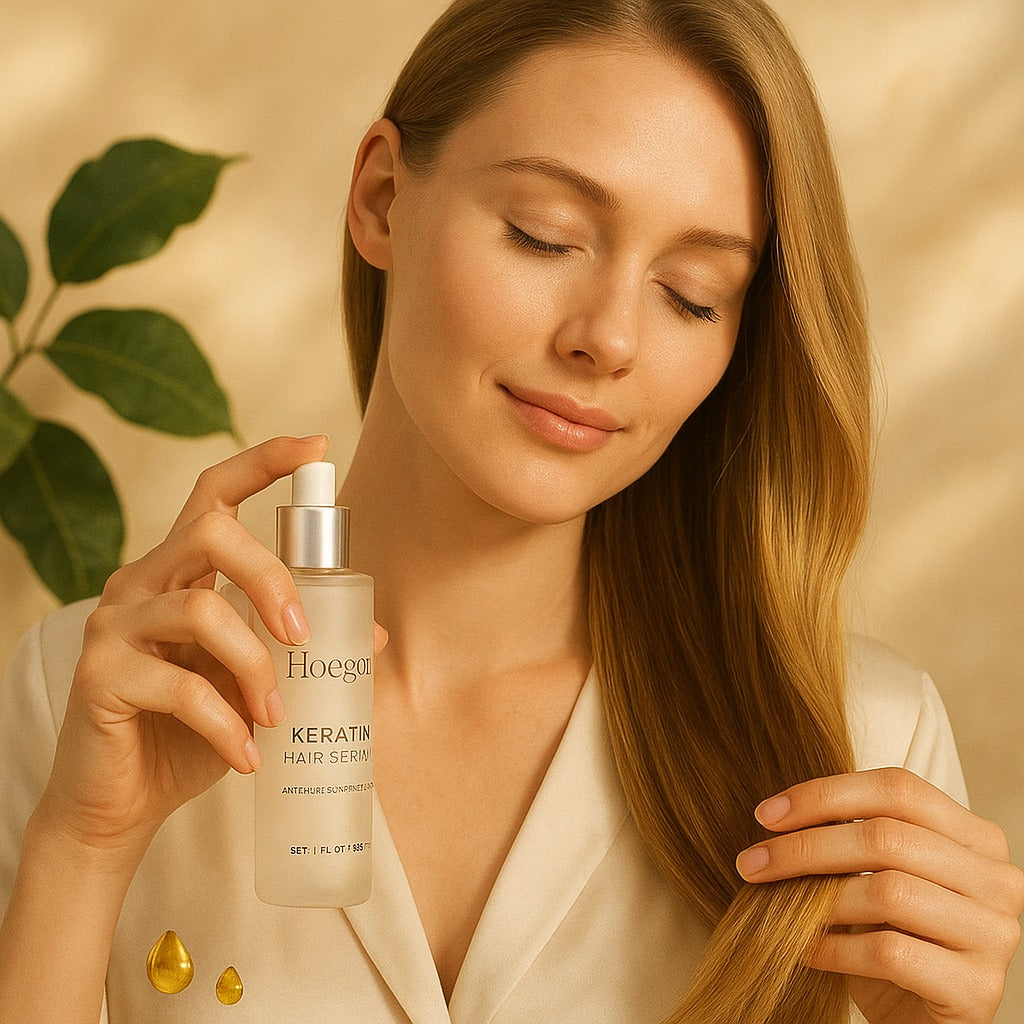 Rosavie Keratin Hair Serum – Anti-Frizz, Smooth & Shine Treatment with Natural Oils