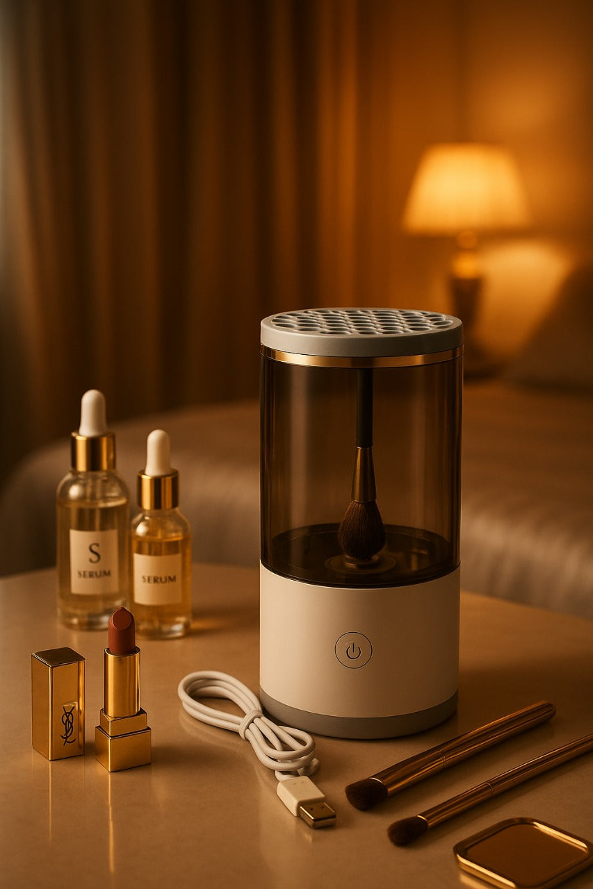 Rosavie Rosavie Electric Makeup Brush Cleaner – Portable USB Charging Device | Automatic Brush Spinner & Dryer