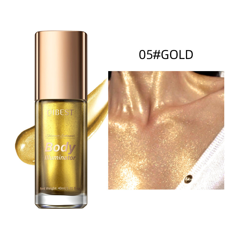 Rosavie Luxury Body Shimmer Oil – Hydrating Glow Highlighter & Eye Brightener with Vitamin E Style 5