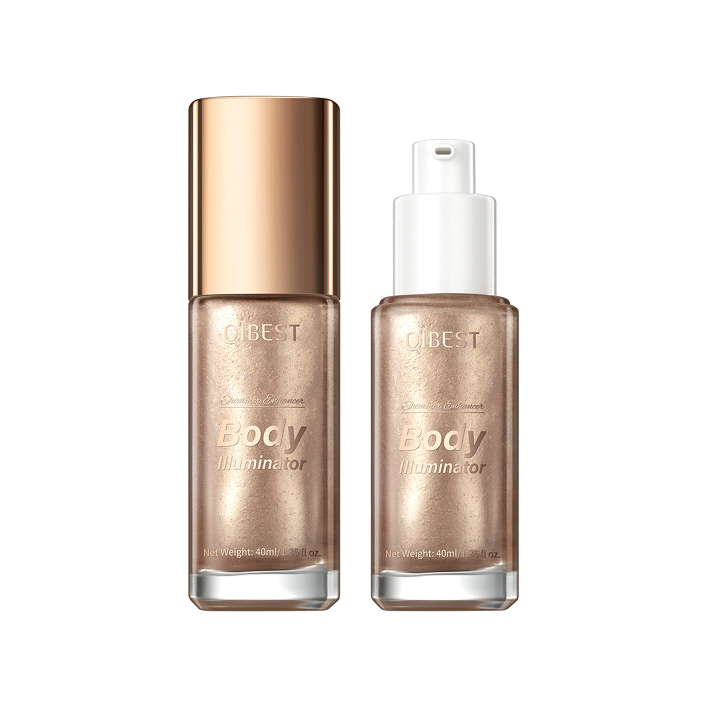 Rosavie Luxury Body Shimmer Oil – Hydrating Glow Highlighter & Eye Brightener with Vitamin E