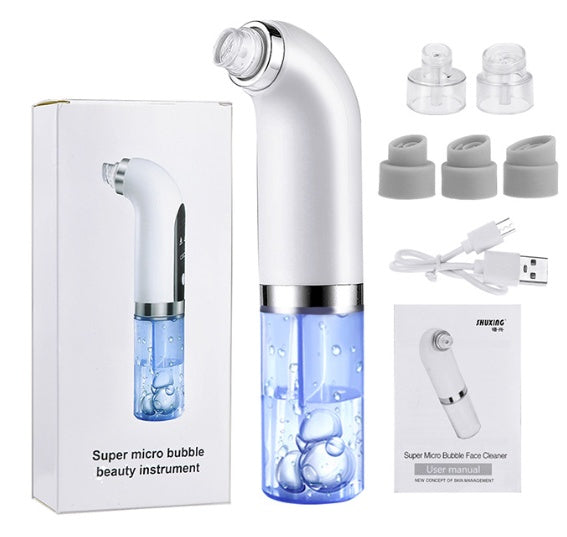 Rosavie Blackhead Remover Pore Vacuum – Deep Cleansing Facial Device | Whitehead Extractor | Gentle Suction Skincare Tool (1PC/2PC Bundle) White