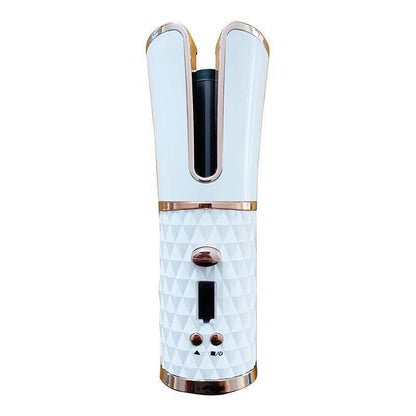 Rosavie Cordless Automatic Hair Curler – Wireless Rotating Curling Iron (USB Rechargeable)