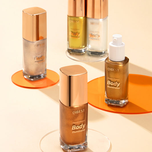 Rosavie Luxury Body Shimmer Oil – Hydrating Glow Highlighter & Eye Brightener with Vitamin E