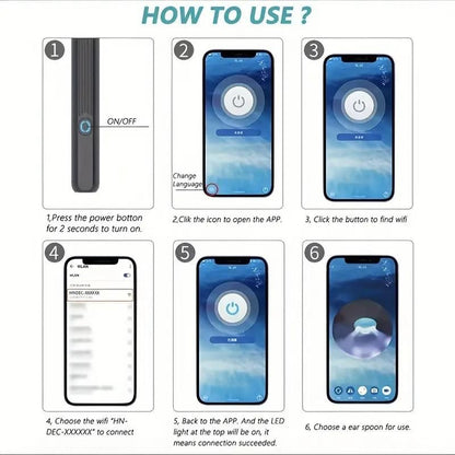 Smart Visual Ear Wax Cleaner with HD Camera & LED Light