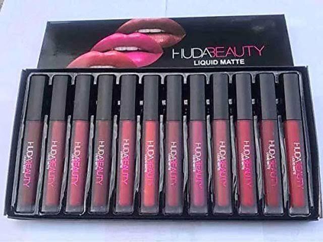Huda Beauty Matte Finishing Lipstick (Pack of 12) [K-Matte Lips]