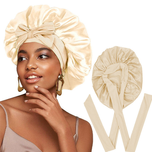 Rosavie Luxury Satin & Silk Bonnets with Matching Pillowcases – Hair Care & Beauty Sleep Essentials