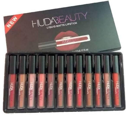 Huda Beauty Matte Finishing Lipstick (Pack of 12) [K-Matte Lips]