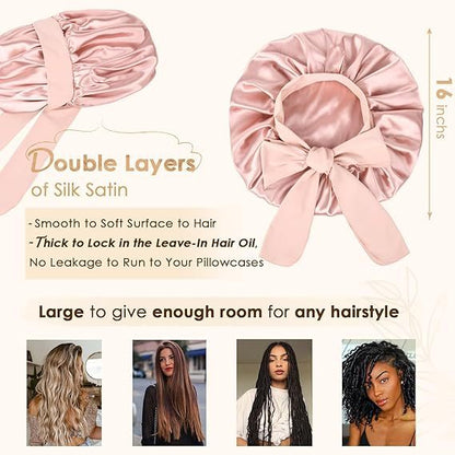 Buy Luxury Satin & Silk Bonnets with Matching Pillowcases – Hair Care & Beauty Sleep Essentials | Beauty Device / Skincare Device – Best Online by Rosavie
