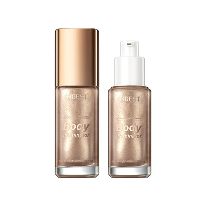 Rosavie Luxury Body Shimmer Oil – Hydrating Glow Highlighter & Eye Brightener with Vitamin E