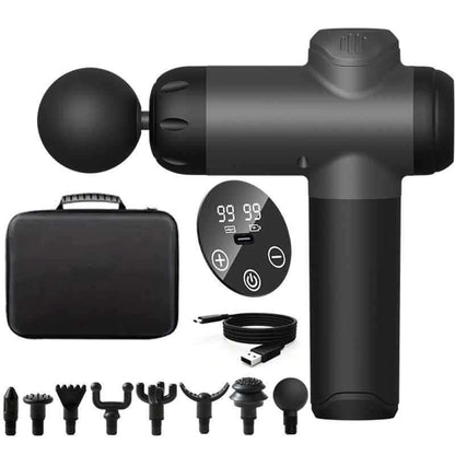 Rosavie Rosavie™ Deep Tissue Massage Gun – Relaxing Muscle Massager for Pain Relief, Percussion Therapy for Athletes & Recovery Black Storage Bag 99th Gear